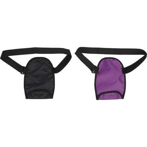 2 pièces Housse pour Poche de Colostomie Imperméable, Grande Capacité, Couleur Violet et Noir, Ajustable (1/5)