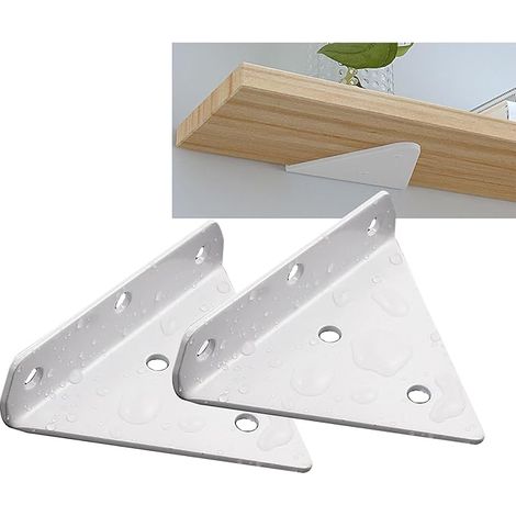 Estante flotante de pared de 2 piezas - Blanco (1082CM) - Crezuo