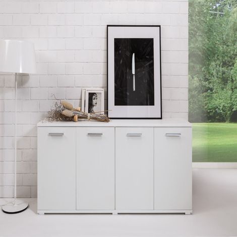 Credenza buffet cucina 80x180x45 cm bianco frassinato. (1/3)