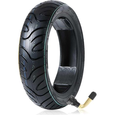 Pneu 90/70-12 sans Chambre à air, Bande de roulement antidérapante, 4 pneus PR 43J, Roues Avant et arrière de Scooter, 90/70/12, Type sans Chambre à air (TL), for Motos à Deux Roues, 280 kPa (1/3)