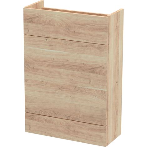 Hudson Reed Fusion Compact WC Unit 600mm Wide - Bleached Oak (1/2)