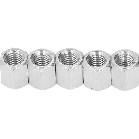 20 écrous de raccordement hexagonaux M8x1,25 12 L14mm, connecteurs de tige filetée en acier inoxydable 304