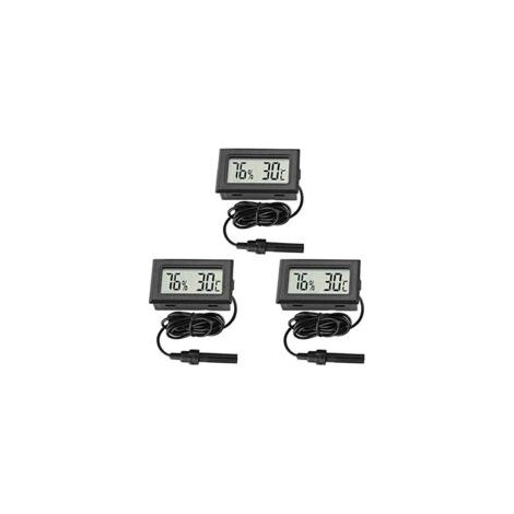 Litzee – Termometro/igrometro digitale compatto – Intervallo da -50°C a +70°C – Precisione ±1°C – Display LCD per acquari e rettili – Crezuo