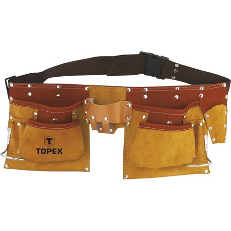 TOPEX 11-Pocket Fitter's Belt - Leder-Werkzeuggürtel für Heimwerker (1/3)
