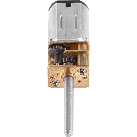 Moteur électrique réducteur à engrenages 12V CC avec arbre de sortie long (100 tr/min) (1/5)