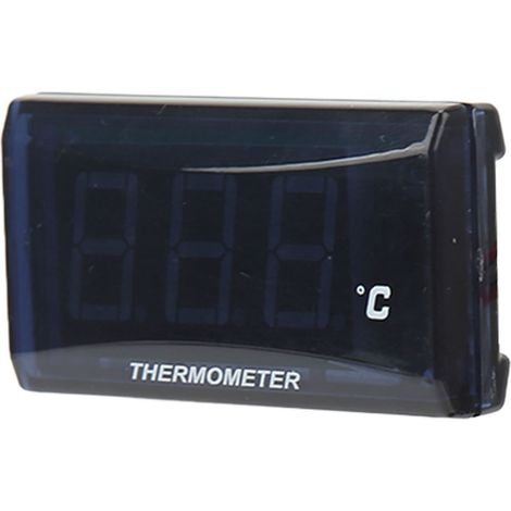 Manomètre de température d'eau universel pour moto DC12V avec écran LCD ultra-fin et adaptateur pour capteur 18 mm, compatible Suzuki, rétroéclairage bleu. (1/5)