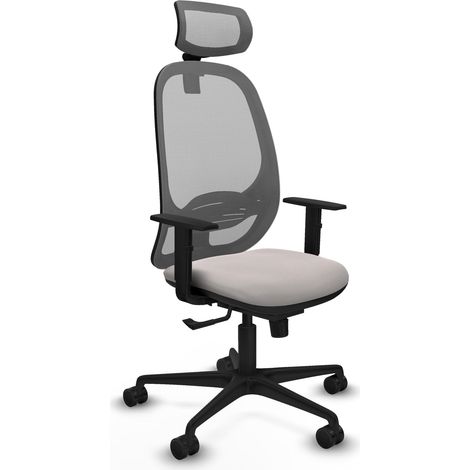 Chaise de bureau piqueras y crespo Cilanco gris cuir synthétique maille (1/2)