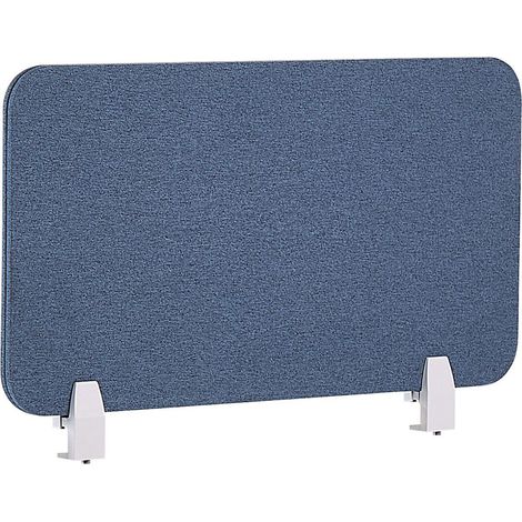 Panel separador azul 72 x 40 cm poliéster PET pantalla acústica oficina Wally (1/5)