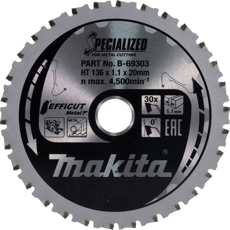 MAKITA B-69303 136X20X30T TCT BLADE