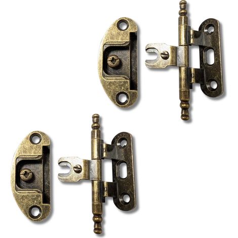 Cerniera Per Armadio Cerniere Per Mobili Speciale Anticata Stile Arte Povera A58 - Colore: Bronzato (1/5)