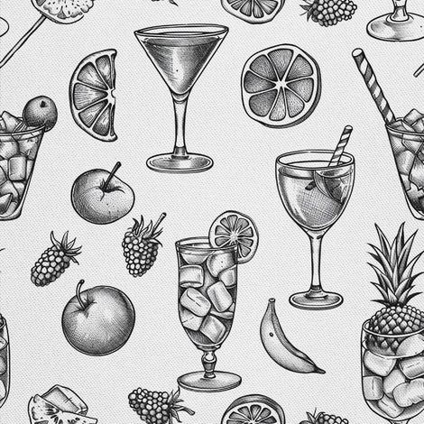 Outdoor-Dekostoffe Oxford - Motiv Cocktail DX8591 (1/5)