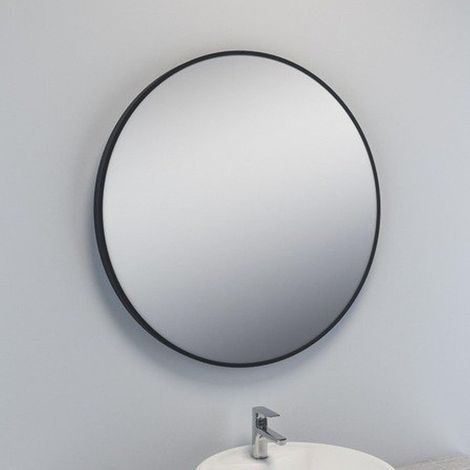 Miroir circulaire Nemo Spring 60x60cm cadre rond noir