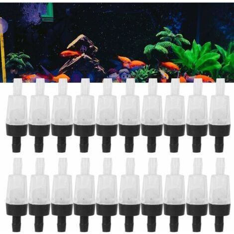 Aquarium Supplies 20 Pieces Air Pump Check Valve, Check Valve, Fish Tank Supplies Accessory PVC One-Way Check Valve for Aquarium Supplies (1/4)