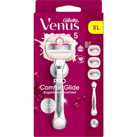 Maquinilla de afeitar Gillette Venus Pro ComfortGlide con aroma a frutos del bosque. (1/5)