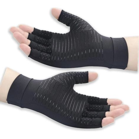 I guanti a compressione alleviano il dolore e il gonfiore alle mani e sono adatti anche per il ciclismo, gli sport all'aria aperta e l'alpinismo. Sono traspiranti. Taglia L