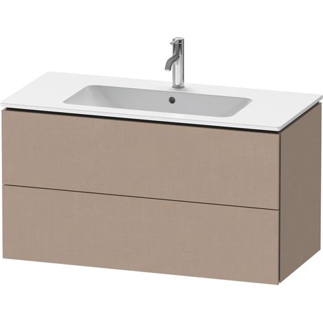 Duravit L-Cube mueble bajo lavabo suspendido, 2 cajones,