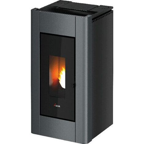 Stufa a Pellet Canalizzata Cadel Prince3 Plus 11KW ad Aria Titanium - 7019543