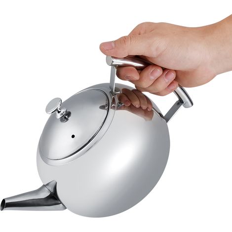 Théière/cafetière en acier inoxydable 201 de 2 L avec filtre infuseur amovible (1/5)
