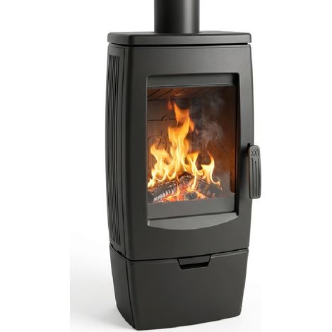 Plamen Gusskaminofen Gala Schwarz und 8 kW (1/5)