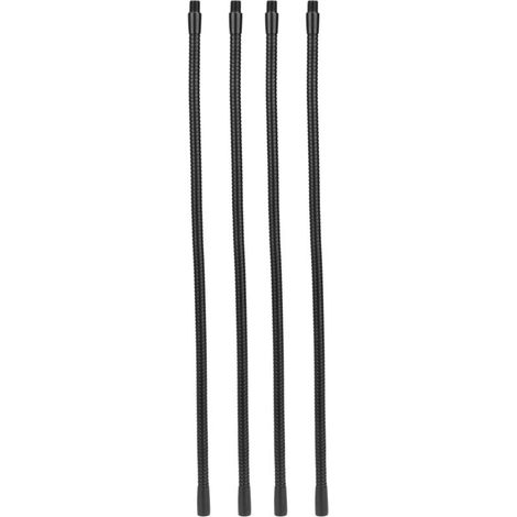 Tuyau de lampe à col de cygne en aluminium, calibre 10mm, Flexible, pour lampe de Table et de bureau, raccords d'éclairage 40cm, 4 pièces (1/5)