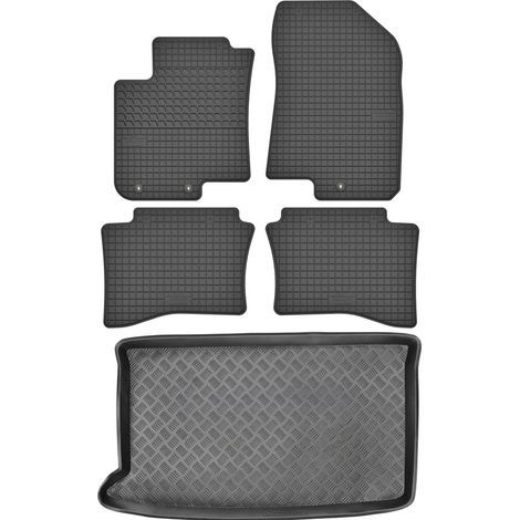 Hyundai i20 II Schrägheck (2014–2020) – SET: Gummifußmatten + Kofferraummatte
