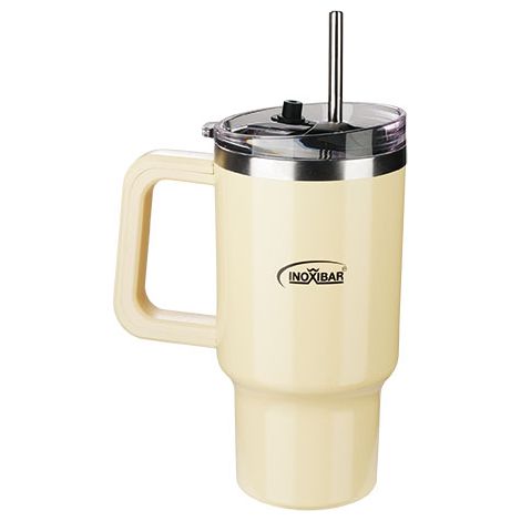 Taza térmica - INOXIBAR - 96 cl - acero inoxidable - doble pared - mantenimiento caliente/frío (1/2)