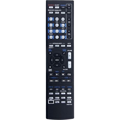 Ersatzfernbedienung AXD7721 für AV-Receiver VSX-830, VSX-830-K, VSX-1024, VSX-1029, VSX-45, VSX-44, VSX-454, VSX-824 (1/2)