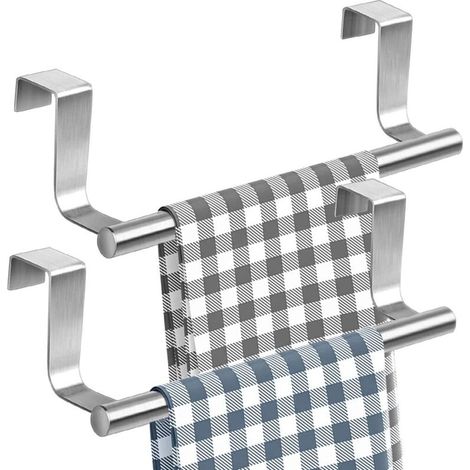 Bardusch-2 PCS Porte-Serviettes Mural en Acier Inoxydable 23.55.5cm - Porte Serviette Suspendu Support Serviette Mural Barres Porte-Serviette - Porte-Serviettes de Salle de Bain en Inox. (1/5)