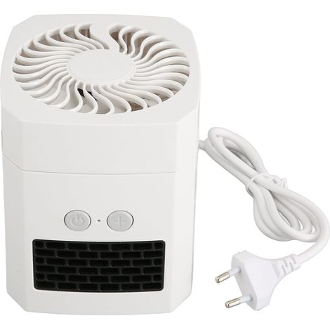 Ventilateur chauffant électrique 3 en 1 silencieux - Chauffage d'appoint, ventilateur et rafraîchisseur pour bureau, chambre, 110-220V avec prise EU (1/5)