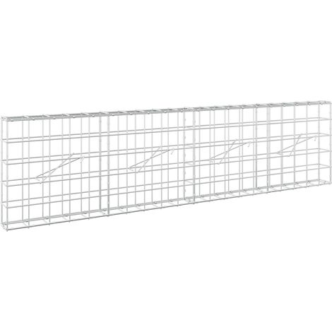 vidaXL Gabion with 3.5 mm Wire and 10x10 cm Mesh 200x10x50 cm (1/5)