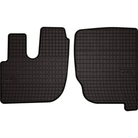 Tapis de sol en caoutchouc pour : Renault Midlum (1997-) - noirs, sur mesure (1/5)