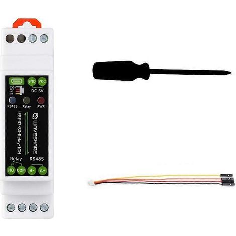 Relais WiFi monocanal ESP32-S3 de qualité industrielle Waveshare, prenant en charge le communicateur IoT RS485 Wi-Fi/Bluetooth/RS485. (1/5)