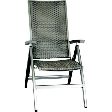 ALU-KLAPPSESSEL, 58X73X110 CM KUNSTSTOFFGEFL., FARBE: TAUPE