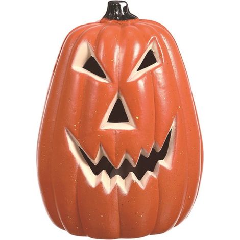 Citrouille Lumineuse Halloween - Lanterne Soufflée en Plastique PE - Éclairage LED Coloré - Décoration Intérieure Extérieure - 16,5 x 11 x 11 cm - 1 Pièce (1/5)