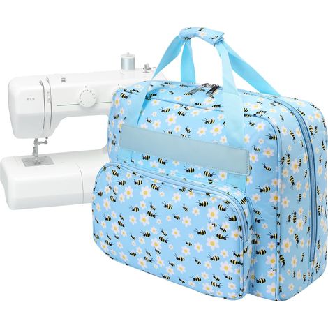 Sac de transport pour machine à coudre, sac de transport portable universel avec poches et poignées, sac de rangement pour petites machines à coudre