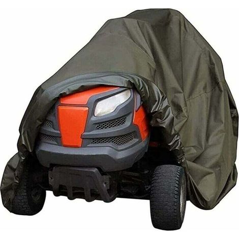 Housse de protection pour tondeuse autoportée, imperméable, robuste, durable, résistante aux UV et à l'eau, pour tracteur de pelouse intérieur et extérieur (vert, 140 x 66 x 91 cm) (1/5)