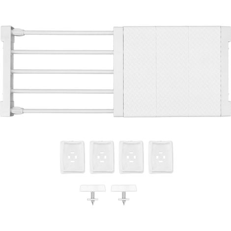 Verstellbarer Spannboden 24 cm, Schrankteiler, Aufbewahrungsregal für Kleiderschränke 38-55 cm