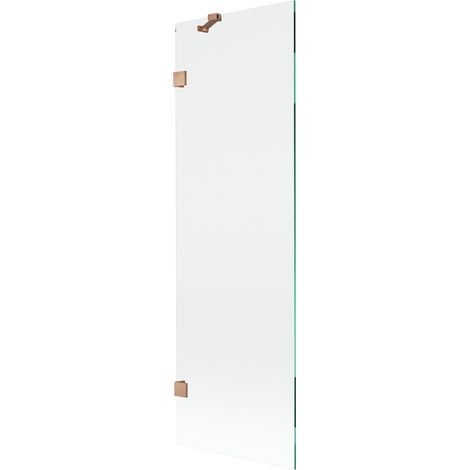 Mexen Lunar mampara de ducha de 1 hoja 60 x 150 cm, transparente, cobre cepillado - 897-060-000-65-00 (1/5)