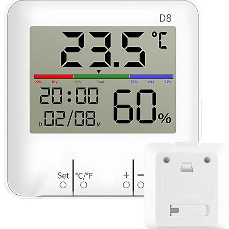 Station météo numérique - Thermomètre, hygromètre et horloge (1/4)