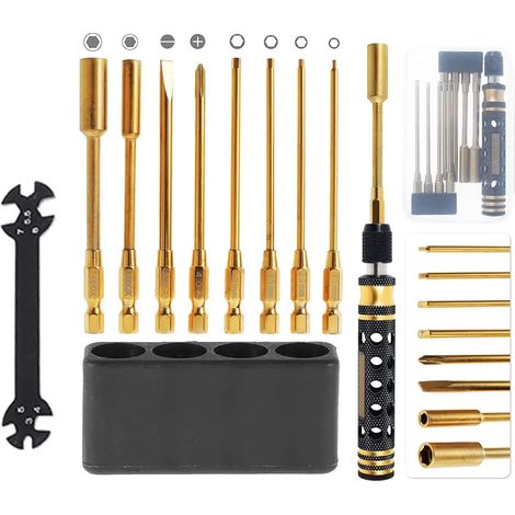 9-In-1-RC-Werkzeugsatz, RC-Auto-Werkzeugsatz, RC-Sechskantschraubendreher-Set für RC-Car-Hobby-Werkzeuge (1/5)