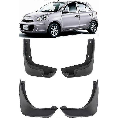 Ensemble complet de bavettes et garde-boue pour Nissan March Micra K13 (2010-2022)
