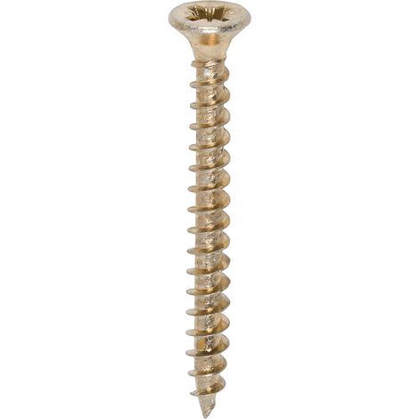 TIMco 4.5 x 45mm Solo Zinc & Yellow Woodscrew Qty 200