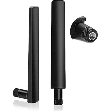 Antenne 5G LTE 12DBI Intérieur SMA Mâle Mimo Omnidirectionnelle Signal WiFi Antenne Amplificateur,3G/4G/5G/GSM/GPRS,pour Routeur Réseau sans Fil,PCI,Caméra IP,Booster WiFi,Caméra Sécurité WiFi-2PCS (1/5)