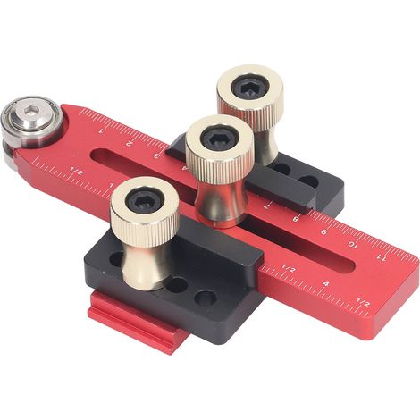 Gabarit de scie circulaire en alliage d'aluminium, longueur réglable, portable, butée de coupe rapide pour scies à ruban, travail du bois (1/5)