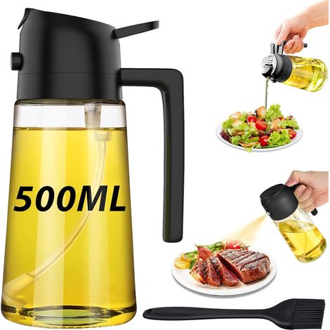Pulvérisateur huile cuisine 500 ml verre vaporisateur (1/5)
