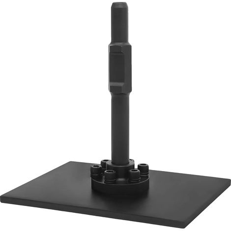 Attrezzo di compattazione, acciaio 40CR, diametro albero 30 mm, lunghezza maniglia 27 cm, piastra vibrante 26 cm x 20,5 cm, peso 6 kg (1/5)
