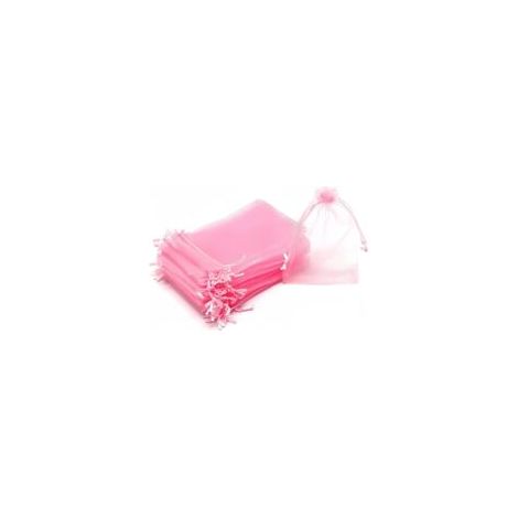 Sachets en organza, 10 x 15 cm, sachets cadeaux, lot de 50, avec cordon de serrage, idéaux comme sacs de mariage, sachets à bonbons, pochettes à bijoux ou autres cadeaux. (1/5)