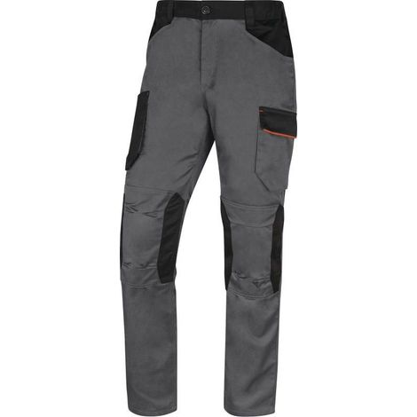 PANTALON DE TRAVAIL MACH 2 GRIS, ORANGE EN POLYESTER / COTON - DOUBLURE FLANELLE - DELTA PLUS - M2PW3GO 46/48 (XL) (1/2)