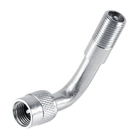 Sollbry 2pcs Extension de la Tige de Pneu,Adaptateur Extension de Valve Universelle 90 Degré Tire Stem Extender pour Voiture Moto Vélo Camion (90°) (1/4)