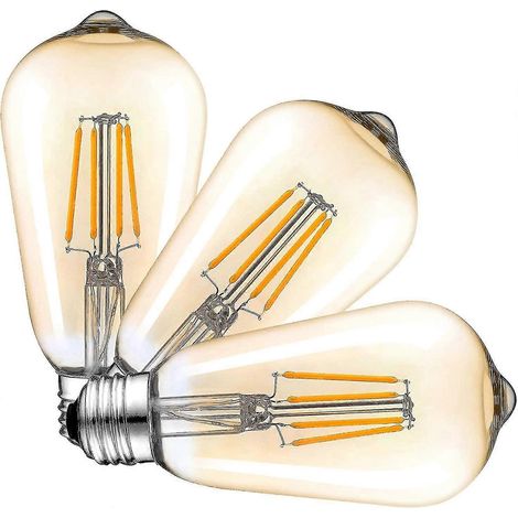 Ampoule LED Edison à intensité variable, 6 W, 600 lm, culot à vis Edison E27, blanc chaud 2500-2700 K, 6 W (1/5)